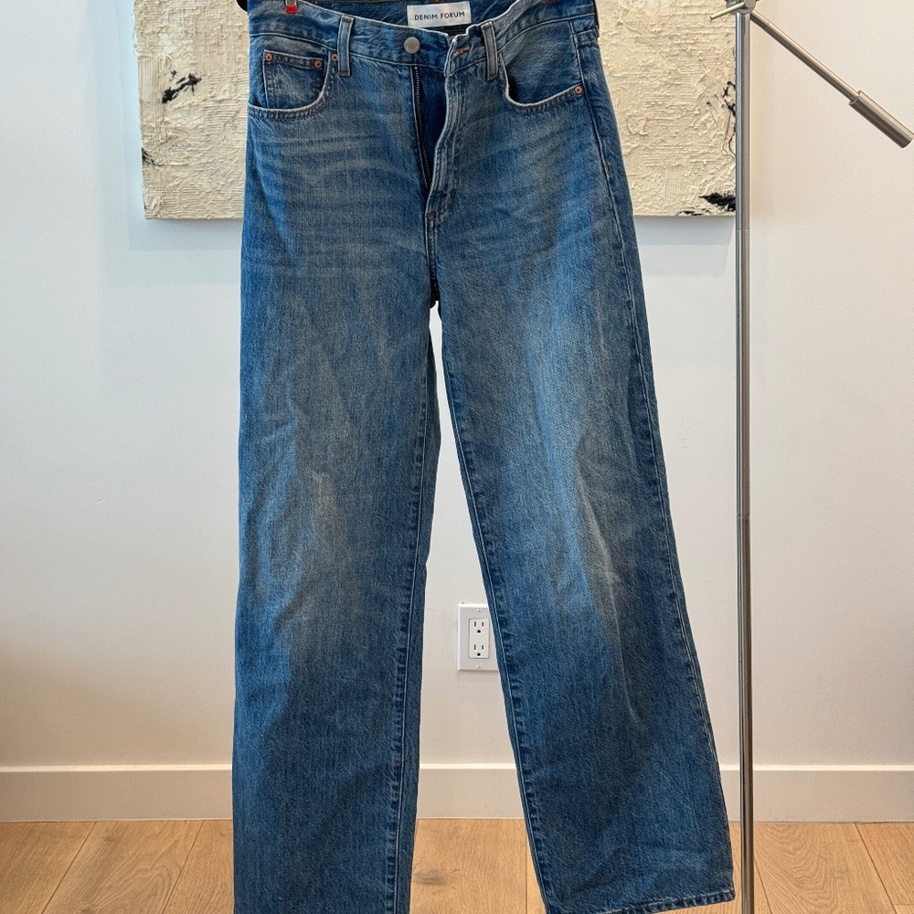 Denim Forum Jeans - Farrah Hi-Rise Wide
